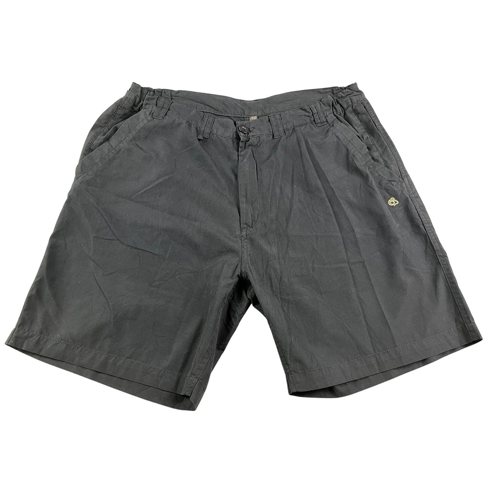 Craghoppers Cargo Shorts Mens Size 35 Navy Blue Hiking Elastic Waist Outdoor